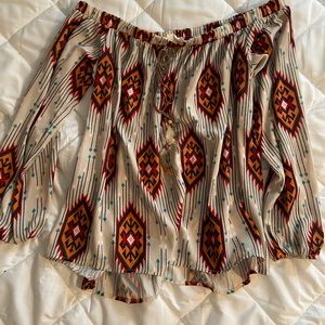 Off the shoulder western blouse